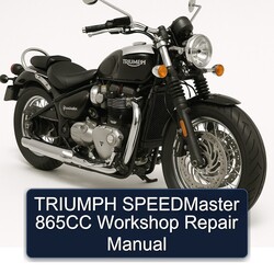 Triumph Speedmaster 865CC Service Repair Workshop Manual PDF