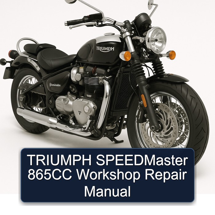 Triumph Speedmaster 865CC Service Repair Workshop Manual PDF