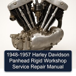 1957 Harley Davidson 1948- Panhead Rigid Service Repair Workshop Manual PDF