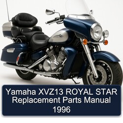 1996 Yamaha XVZ Models XVZ13 Royal Star Replacement Parts Catalog PDF