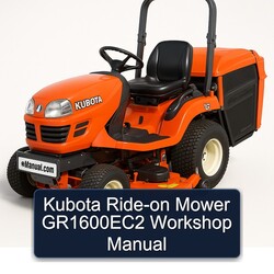 Kubota Aufsitzmäher GR1600EC2 Werkstatt Handbuch
