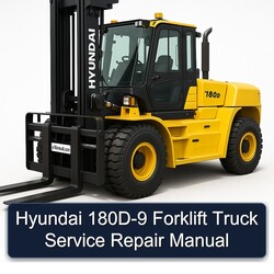 Hyundai 180D-9 Forklift Truck Service Repair Workshop Manual PDF