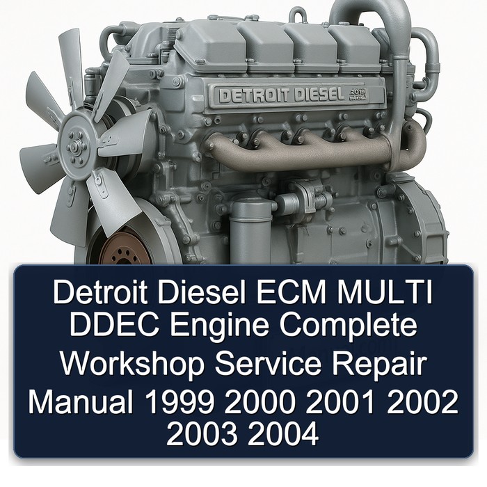 1999-2004 Detroit Diesel 2000 Series ECM Multi Ddec Engine Service Repair Workshop Manual PDF