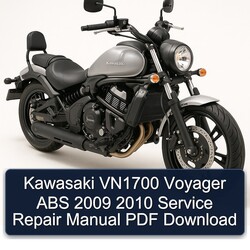 2009-2010 Kawasaki VN1700 Voyager ABS Service Repair Workshop Manual PDF