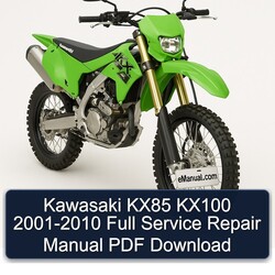 2001-2010 Kawasaki KX Series KX85 KX100 Service Repair Workshop Manual PDF