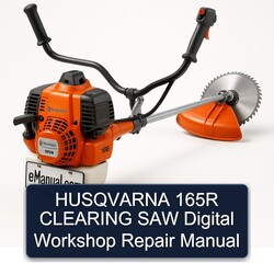Husqvarna 165R Clearing SAW Digital Service Repair Workshop Manual PDF