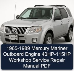 1965-1989 Mercury Mariner Outboard Engine 40hp-115hp Service Repair Workshop Manual PDF