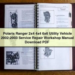 2002-2003 Polaris Ranger 2x4 4x4 6x6 Utility Vehicle Service Repair Workshop Manual PDF