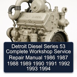 1986-1994 Detroit Diesel 53 Series Service Repair Workshop Manual PDF