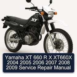 Yamaha XT 660 R X XT660X 2004 2005 2006 2007 2008 2009 Manual de servicio y reparación 