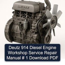 Deutz 914 Diesel Engine Service Repair Workshop Manual PDF