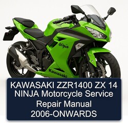 2006 Kawasaki Ninja ZZR1400 ZX 14 Motorcycle -onwards Service Repair Workshop Manual PDF