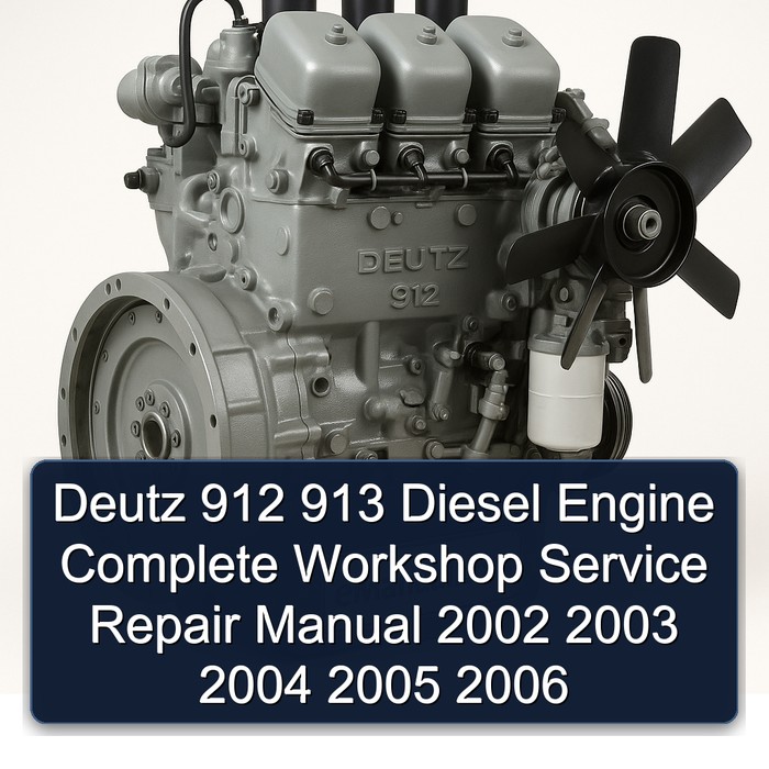2002-2006 Deutz 912 913 Diesel Engine Service Repair Workshop Manual PDF