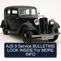 Ajs 9 Bulletins Look Inside More Info Service Repair Workshop Manual PDF