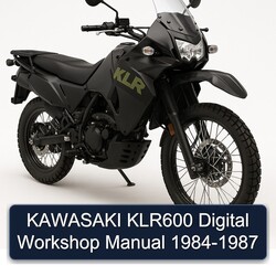 1984-1987 Kawasaki KLR Series KLR600 Digital Service Repair Workshop Manual PDF