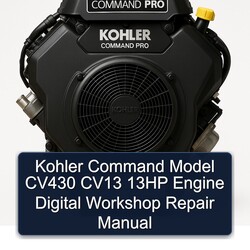 Kohler Command Pro Models Model CV430 CV13 13HP Engine Digital Service Repair Workshop Manual PDF