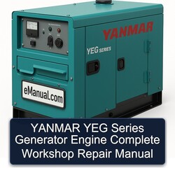 Yanmar YEG Series Generator Engine Service Repair Workshop Manual PDF