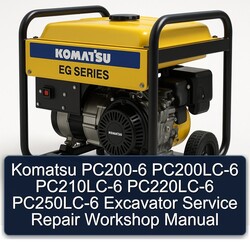Komatsu PC200-6 Pc200lc-6 Pc210lc-6 Pc220lc-6 Pc250lc-6 Excavator Service Repair Workshop Manual PDF