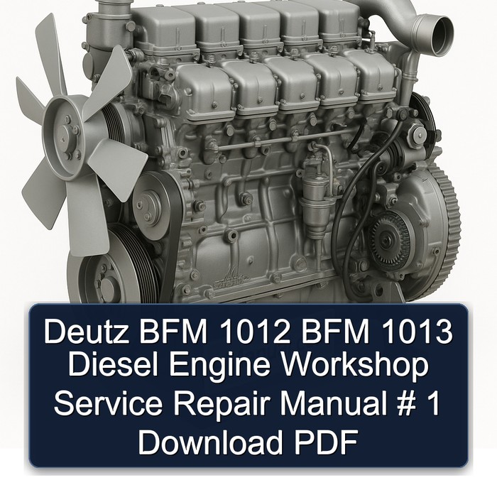 Deutz 1012 BFM 1013 Diesel Engine Service Repair Workshop Manual PDF