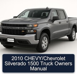 2010 Chevrolet Silverado Chevy/ 1500 Truck Owners Owner's Manual PDF