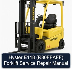 Hyster E118 (R30FFAFF) Forklift Service Repair Workshop Manual PDF