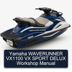 Yamaha Waverunner VX1100 VX Sport Delux Service Repair Workshop Manual PDF