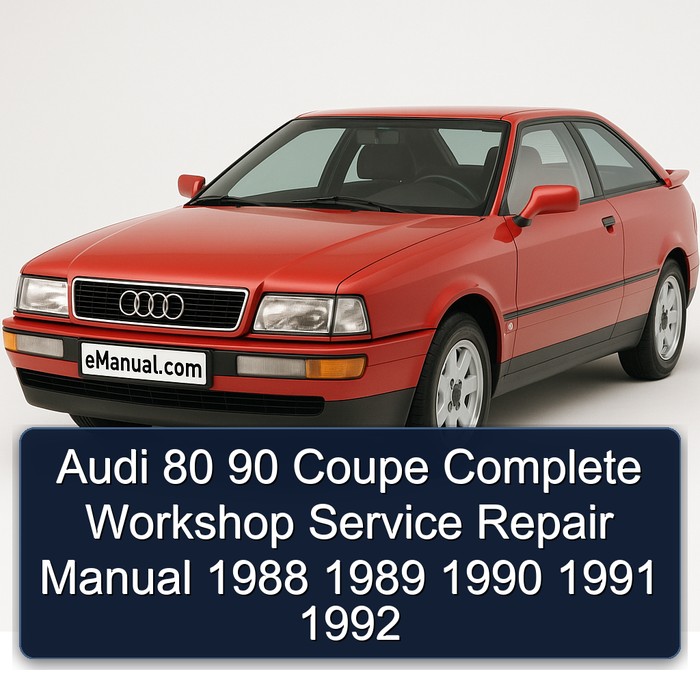 1988-1992 Audi Coupe Service Repair Workshop Manual PDF