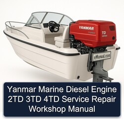 Yanmar Marine Diesel Engine 2TD 3TD 4TD Service Repair Workshop Manual PDF