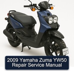 2009 Yamaha Zuma YW50 Service Repair Workshop Manual PDF