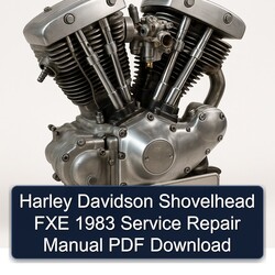 1983 Harley Davidson Model 125 Shovelhead FXE Service Repair Workshop Manual PDF