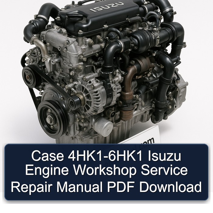 Case 4HK1-6HK1 Isuzu Engine Service Repair Workshop Manual PDF