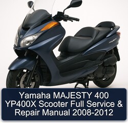 2008-2012 Yamaha Majesty 400 YP400X Scooter Service Repair Workshop Manual PDF