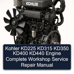 Kohler KD Series KD225 KD315 KD350 KD400 KD440 Engine Service Repair Workshop Manual PDF