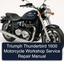 Triumph Thunderbird 1600 Motorcycle Service Repair Workshop Manual PDF