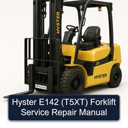 Hyster E142 (T5XT) Forklift Service Repair Workshop Manual PDF
