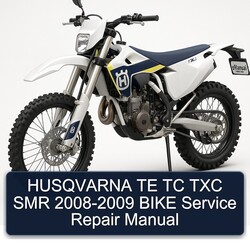 2008-2009 Husqvarna TXC Models TE TC SMR - Bike Service Repair Workshop Manual PDF