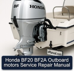 Honda BF20 BF2A Outboard Motors Service Repair Workshop Manual PDF