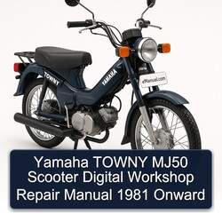 1981 Yamaha Towny MJ50 Scooter Digital Onward Service Repair Workshop Manual PDF