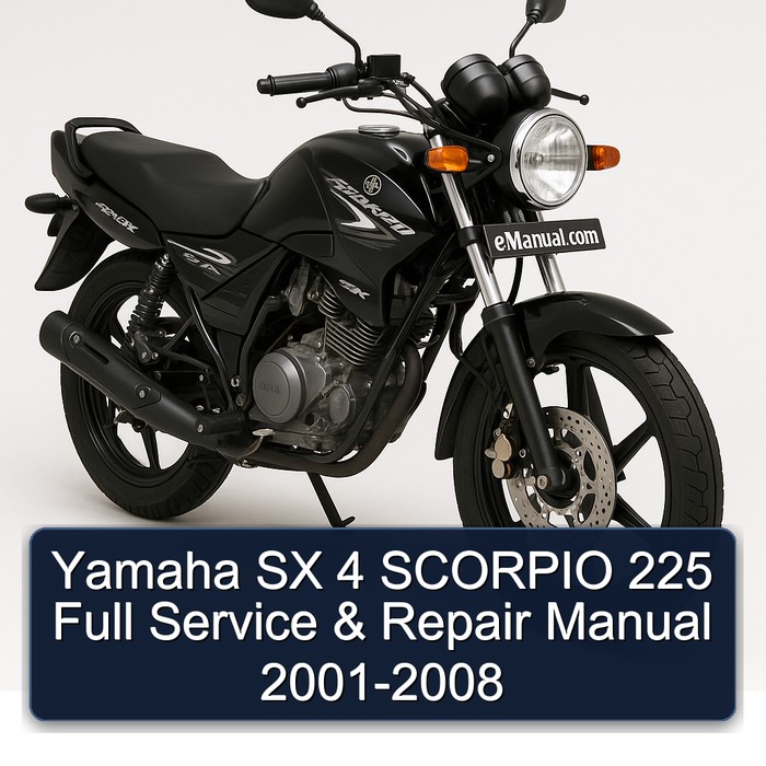 2001-2008 Harley Davidson SX Yamaha 4 Scorpio 225 Service Repair Workshop Manual PDF