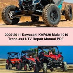 2009-2011 Kawasaki KAF620 Mule 4010 Trans 4x4 UTV Service Repair Workshop Manual PDF
