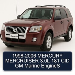 1998-2006 MERCURY MERCRUISER 3.0L 181 CID GM Marine EngineS