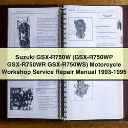 1993-1995 Suzuki GSX Series GSX-R750W (gsx-r750wp Gsx-r750wr Gsx-r750ws) Motorcycle Service Repair Workshop Manual PDF