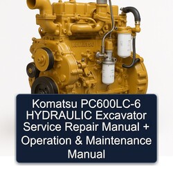 Komatsu Pc600lc-6 Hydraulic Excavator Operation Service Repair Workshop Manual PDF