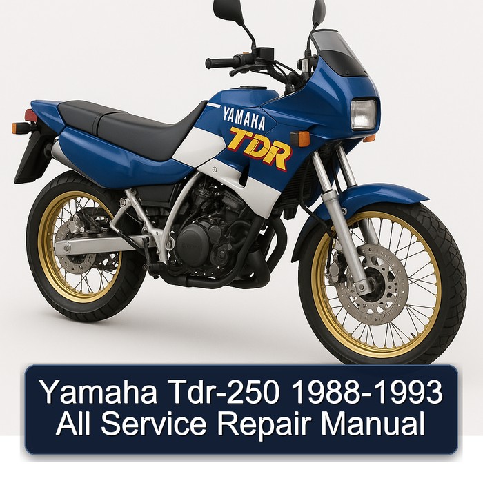 1988-1993 Yamaha TDR Models TDR-250 - All Service Repair Workshop Manual PDF