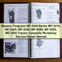 Massey Ferguson MF 3300 Series MF-3315 MF-3325 MF-3330 MF-3340 MF-3350 MF-3355 Tractor Service Repair Workshop Manual PDF