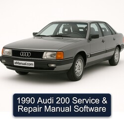1990 Audi 200 Software Service Repair Workshop Manual PDF