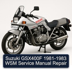 1981-1983 Suzuki GSX Series GSX400F - WSM Service Repair Workshop Manual PDF