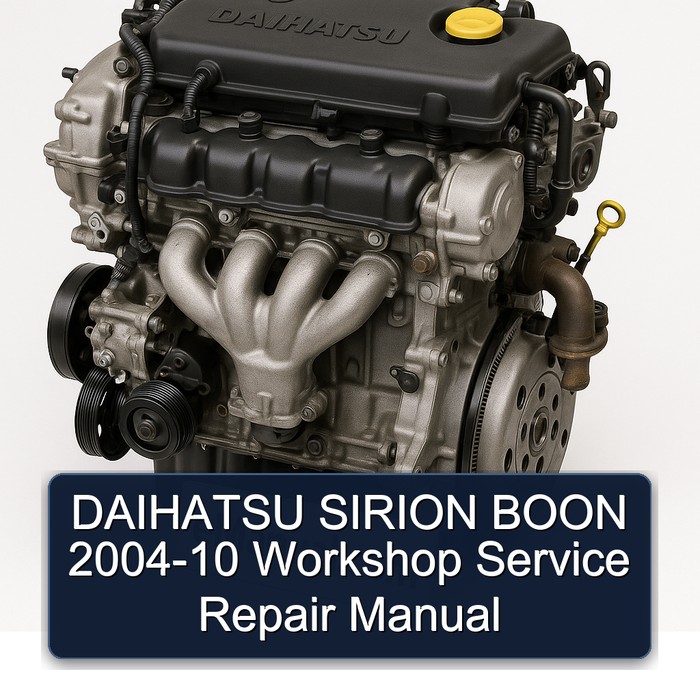2004-2010 Daihatsu K3 Sirion Boon Service Repair Workshop Manual PDF