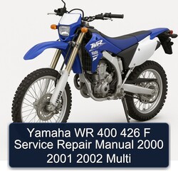 2000-2002 Yamaha WR Models 400 426 F Multi Service Repair Workshop Manual PDF