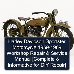 1959-1969 Harley Davidson Sportster Motorcycle - [ Informative DIY ] Service Repair Workshop Manual PDF